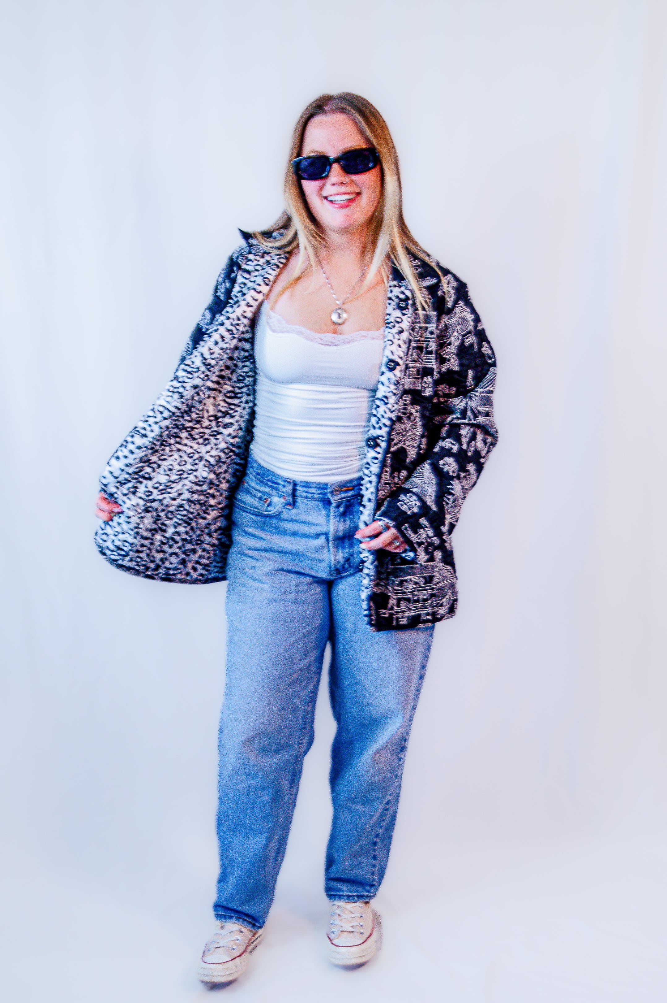 Asian Print Reversible Jacket – Jean Marie Apparel