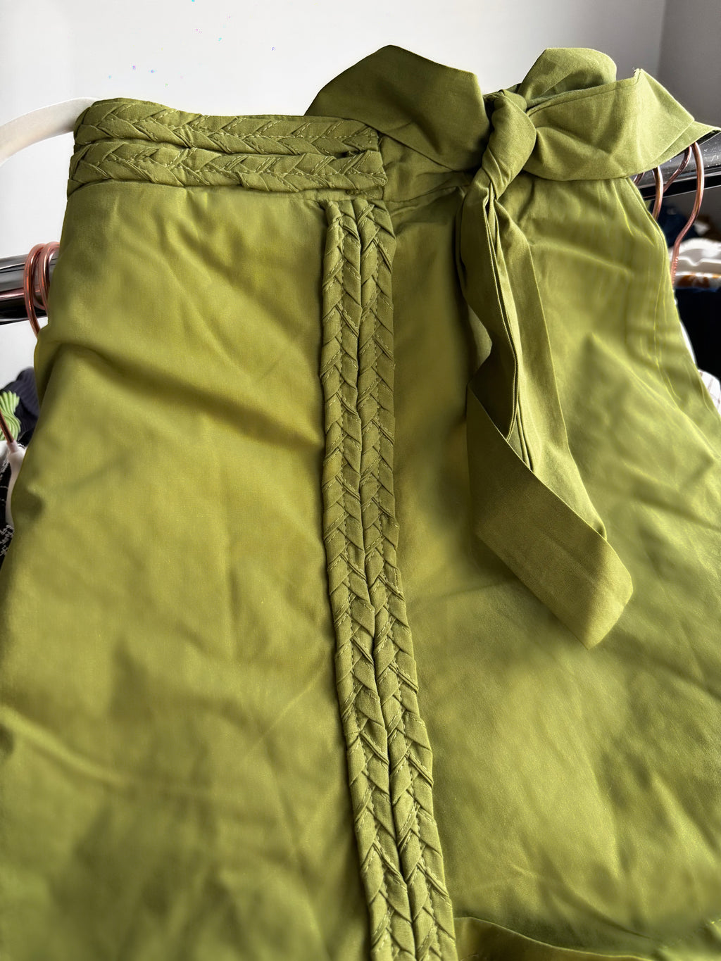 Verdant Moss Wrap Skort