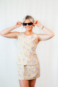 Yellow Morning Meadow Mini Dress