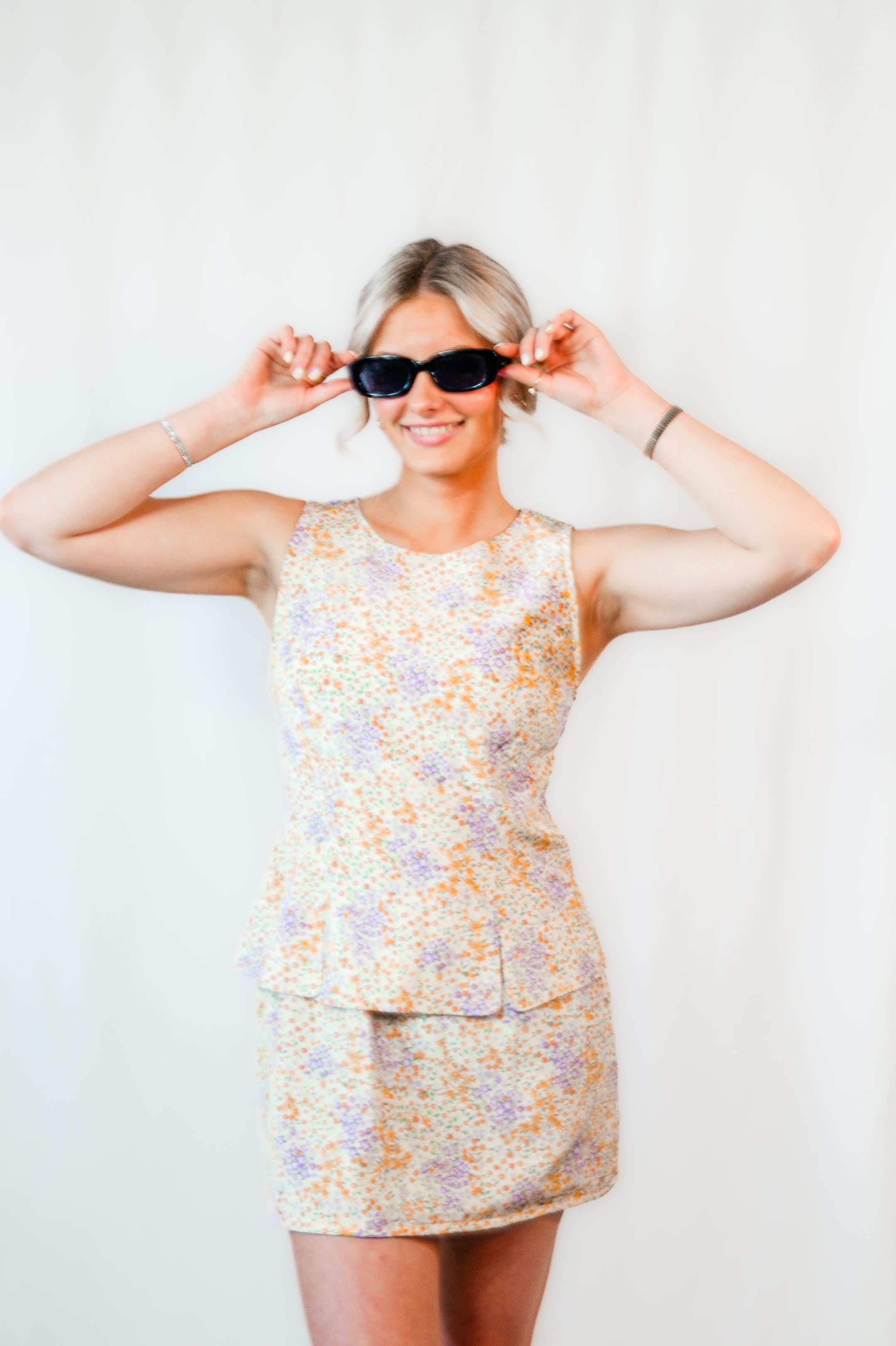 Yellow Morning Meadow Mini Dress
