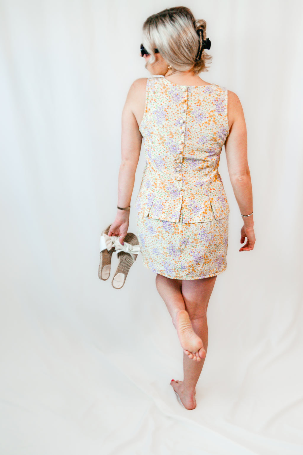 Yellow Morning Meadow Mini Dress