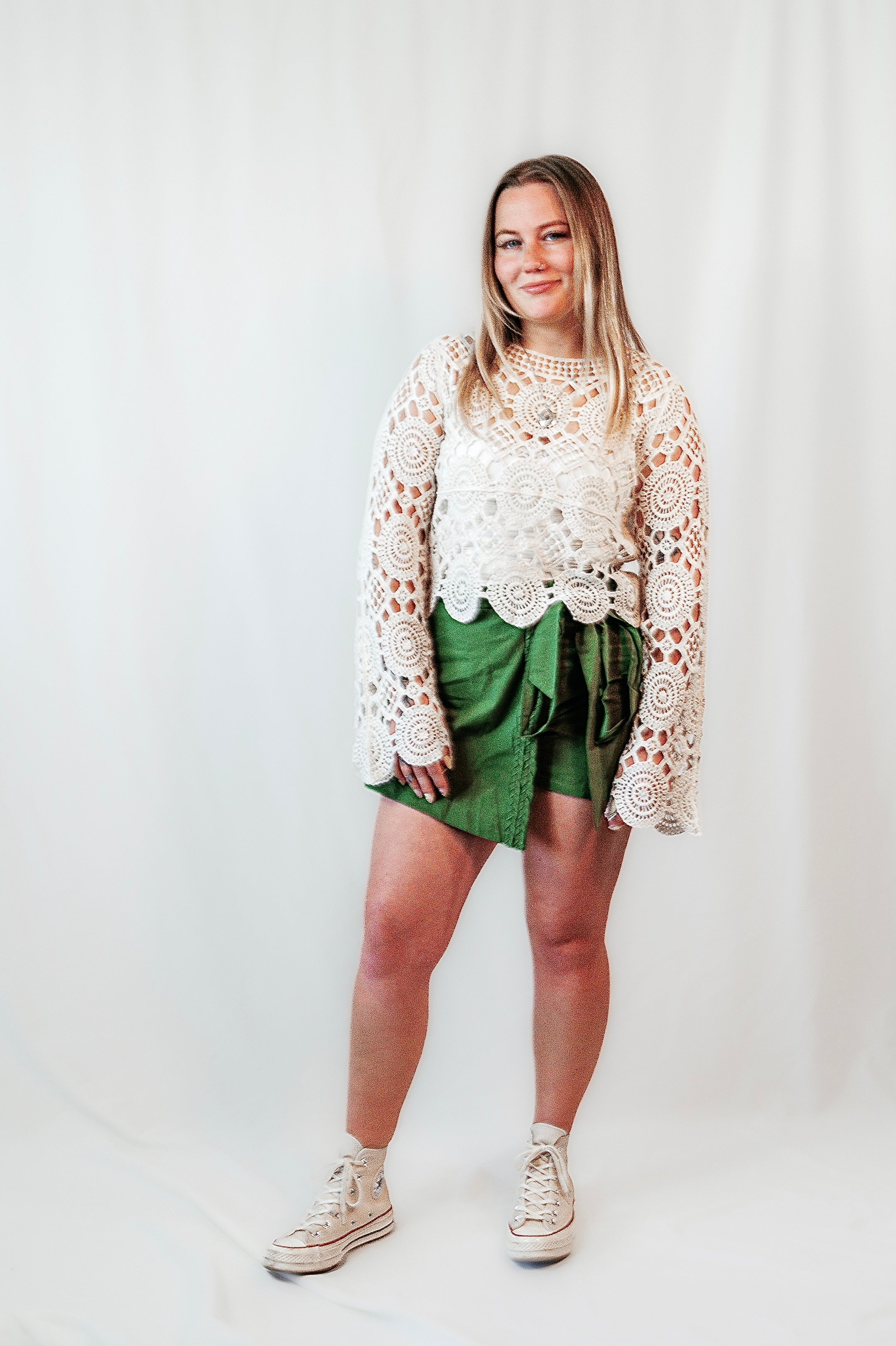 Open Road Crochet Long Sleeve