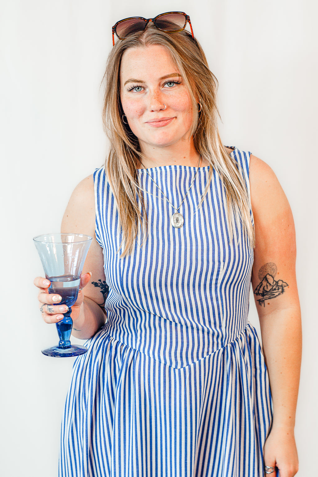Salty Air Boat Neck Linen Dress