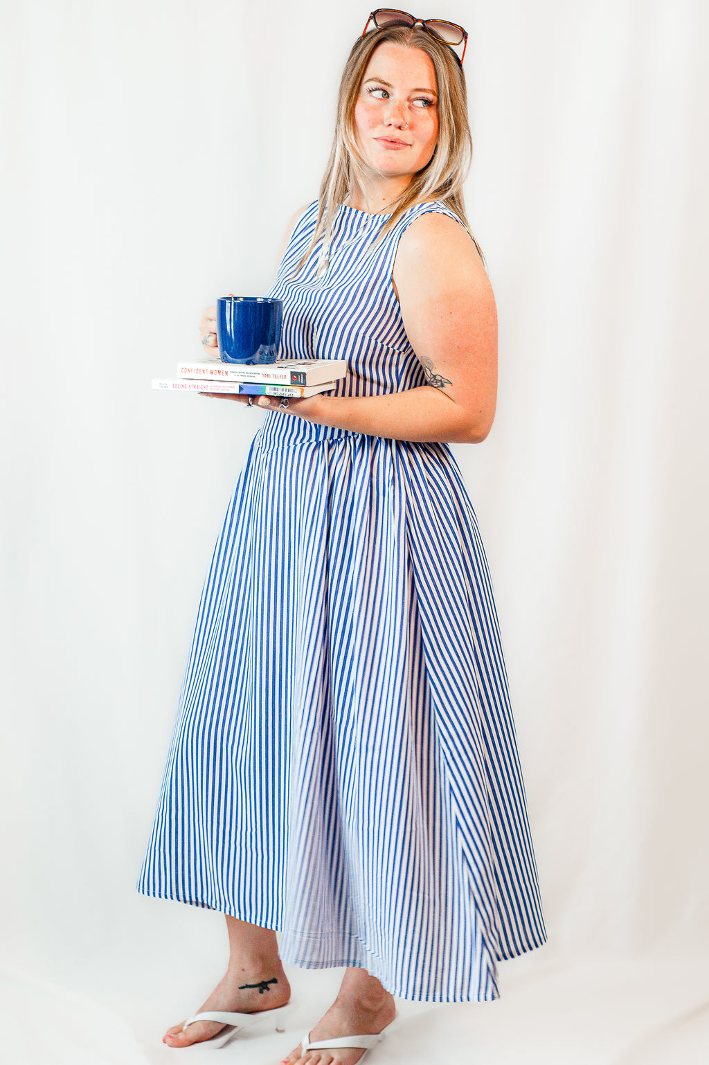 Salty Air Boat Neck Linen Dress