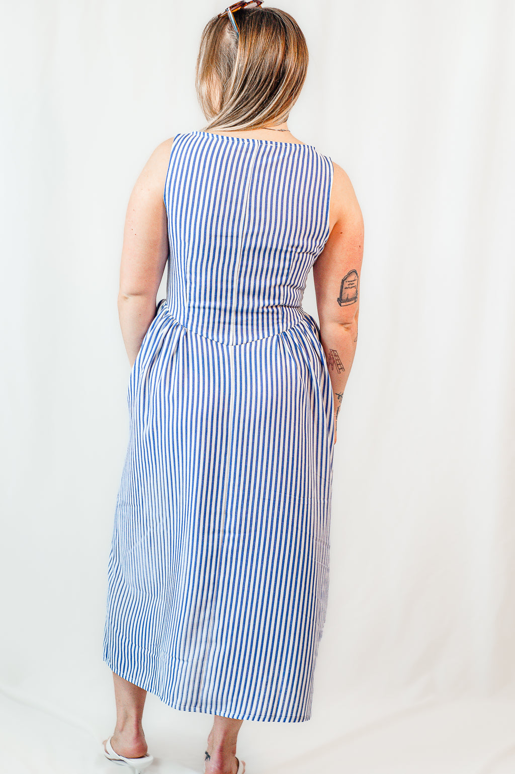 Salty Air Boat Neck Linen Dress