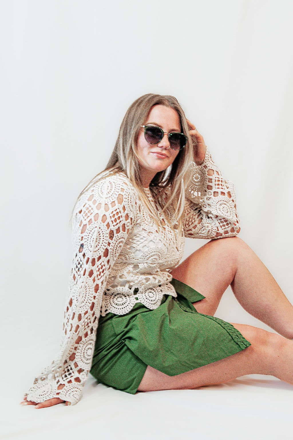 Verdant Moss Wrap Skort