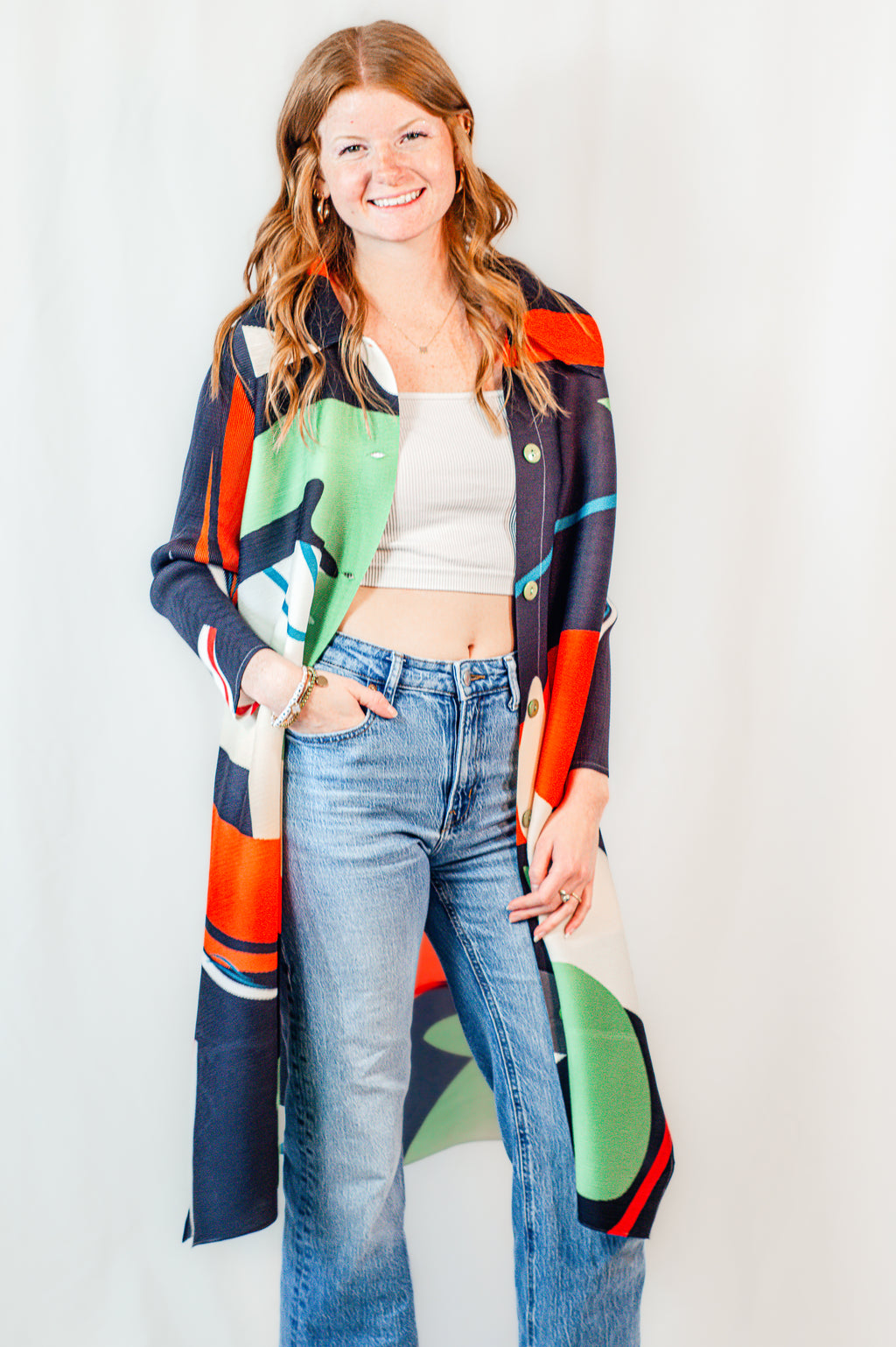 Funky Button Up Top