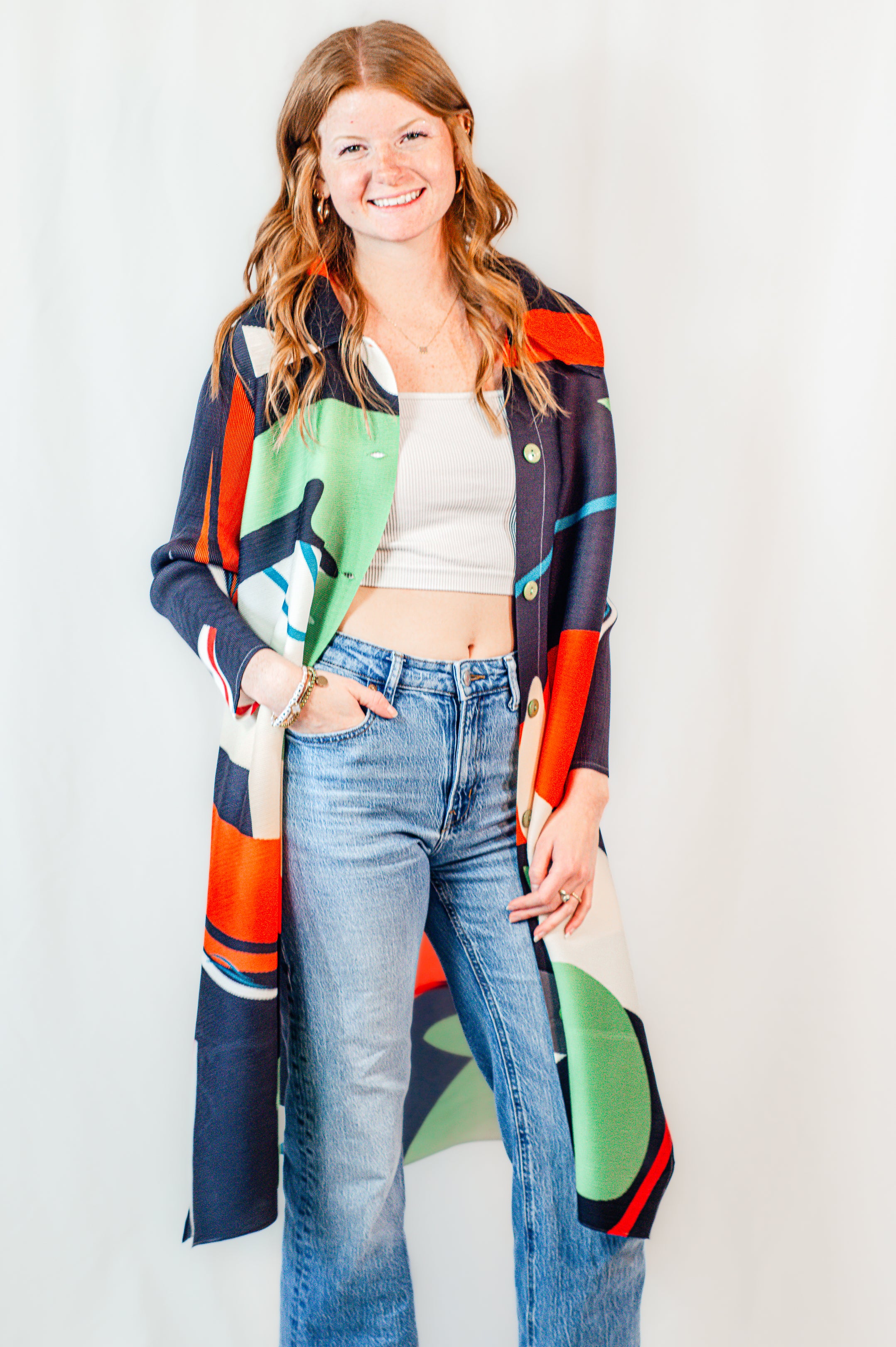 Funky Button Up Top