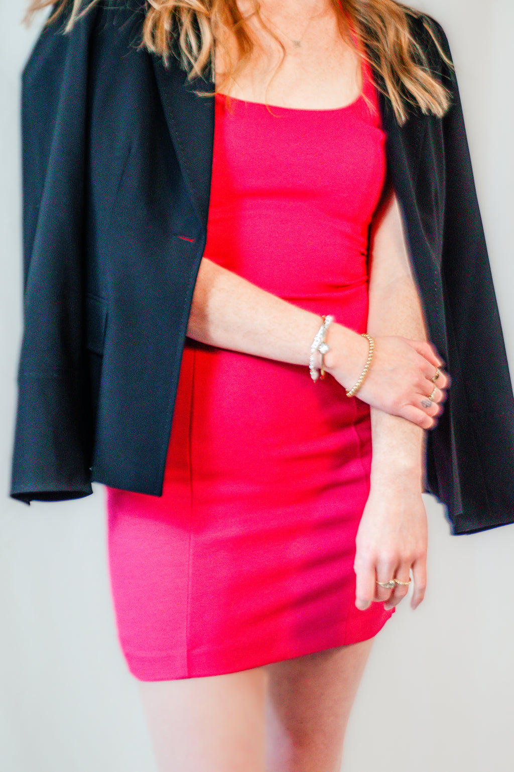 Hot Pink Halter Mini Dress