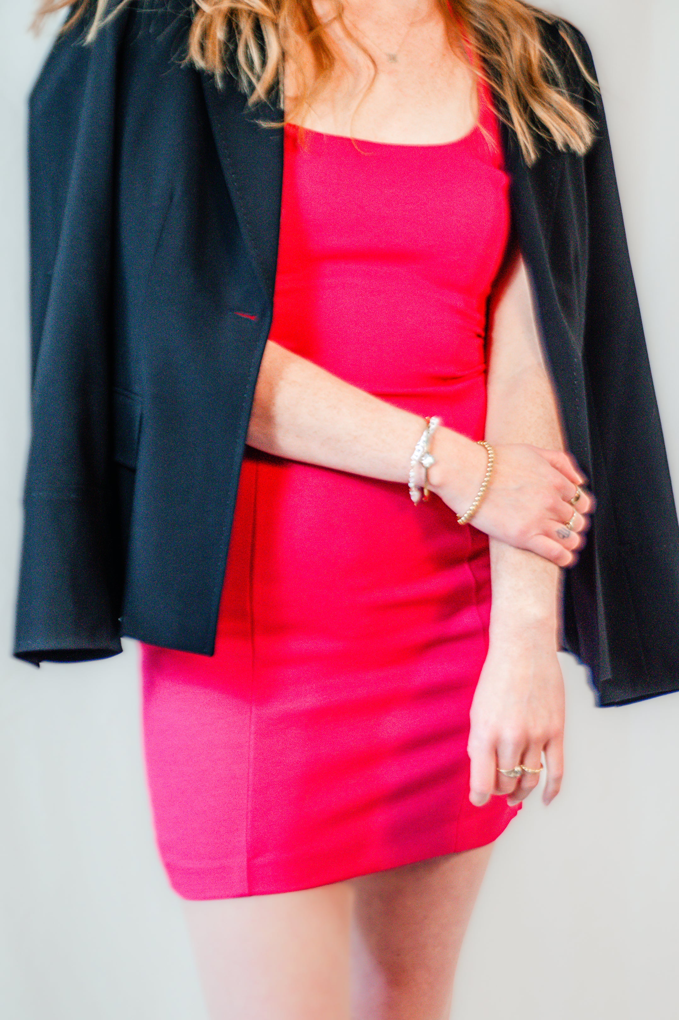 Hot Pink Halter Mini Dress
