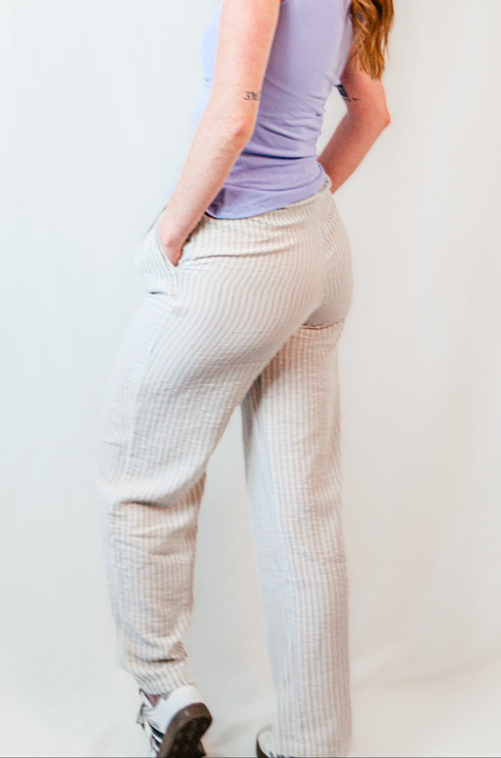 Easy Living Stripe Linen Pants