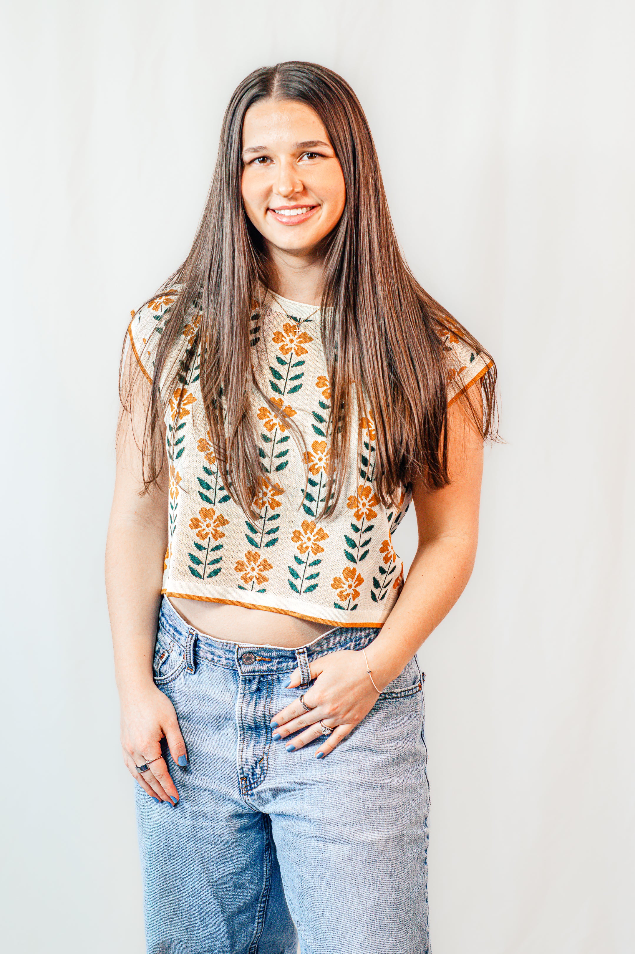 Daisy Lane Floral Knit Top