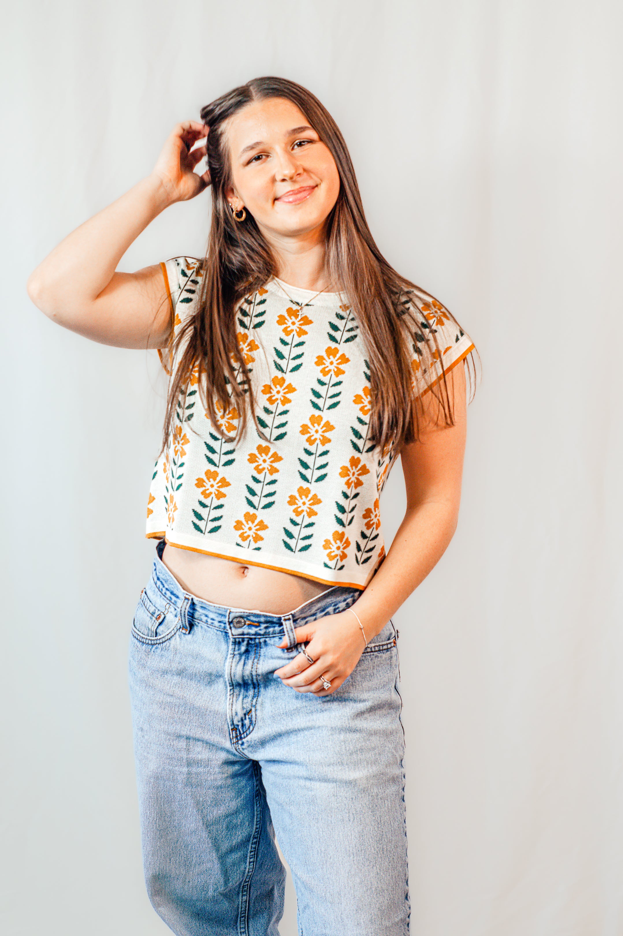 Daisy Lane Floral Knit Top