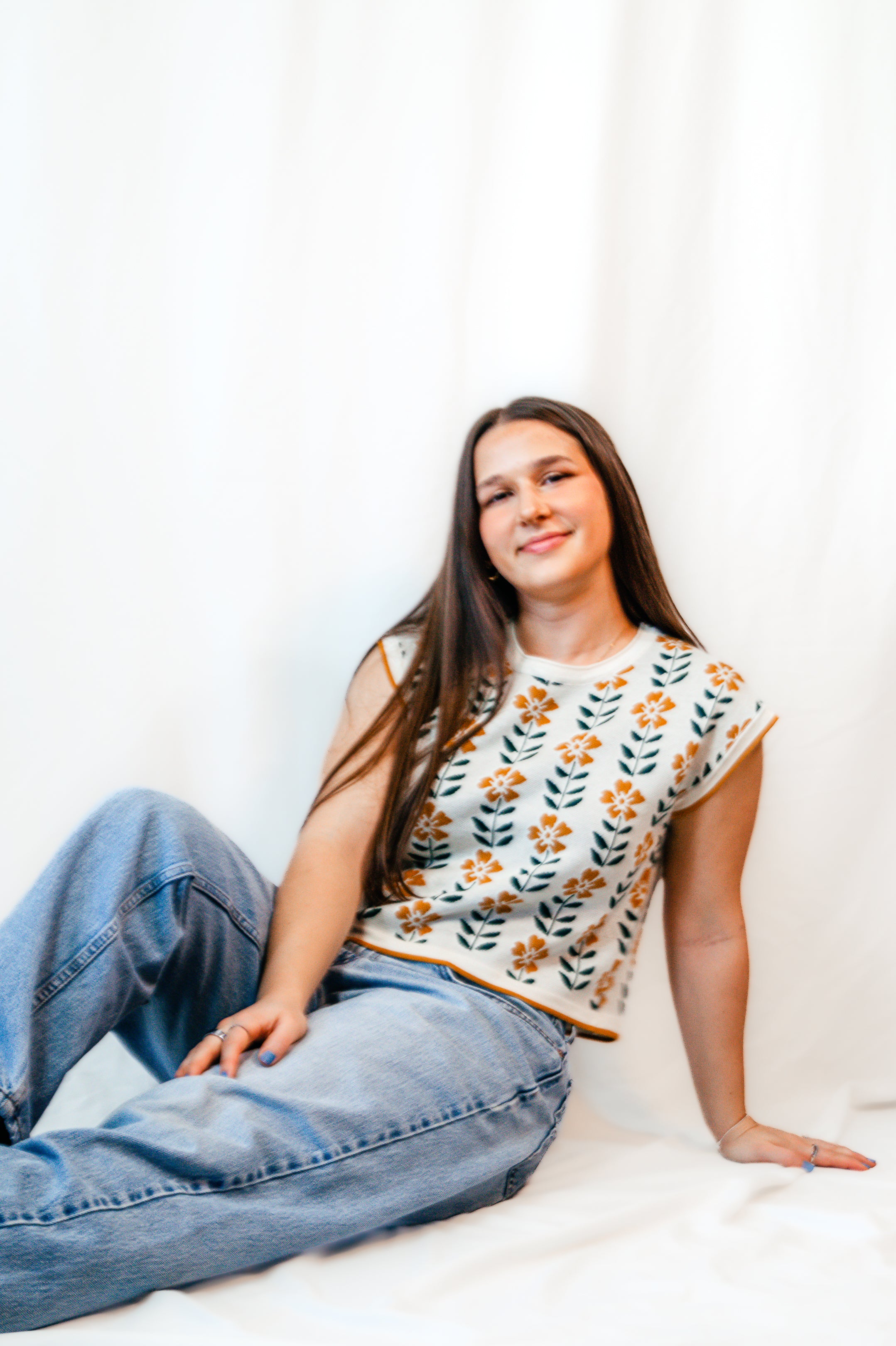 Daisy Lane Floral Knit Top