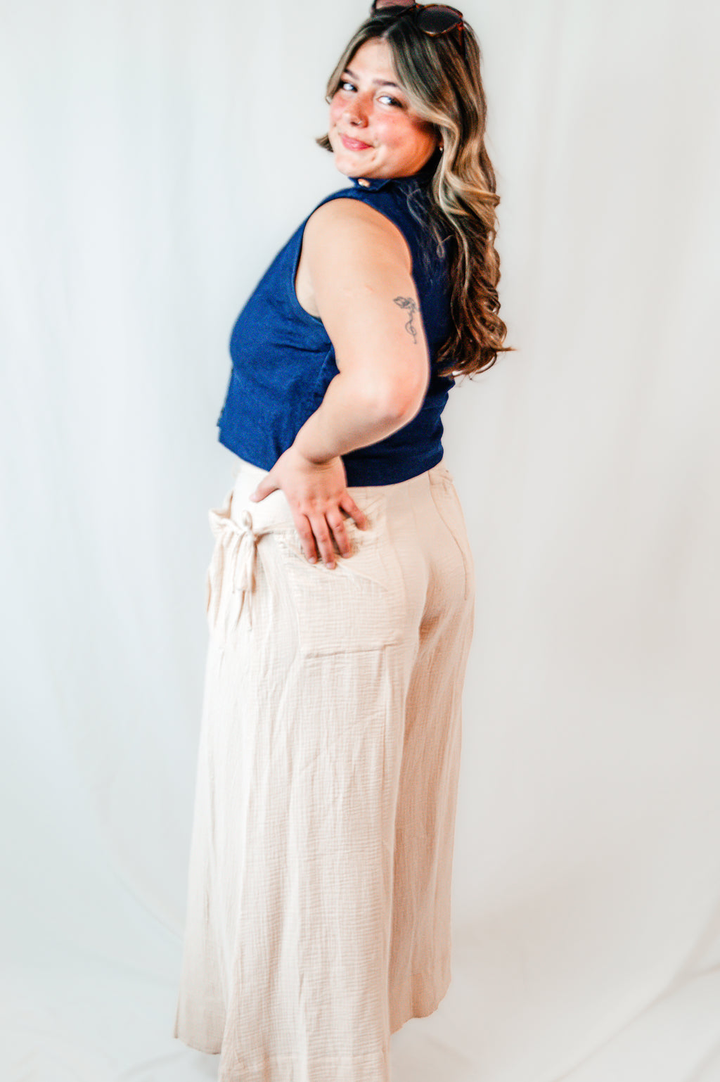 Wild Meadow Patch Pocket Wide Leg Pants