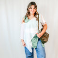 Free Flowing Sheer White Shawl Top
