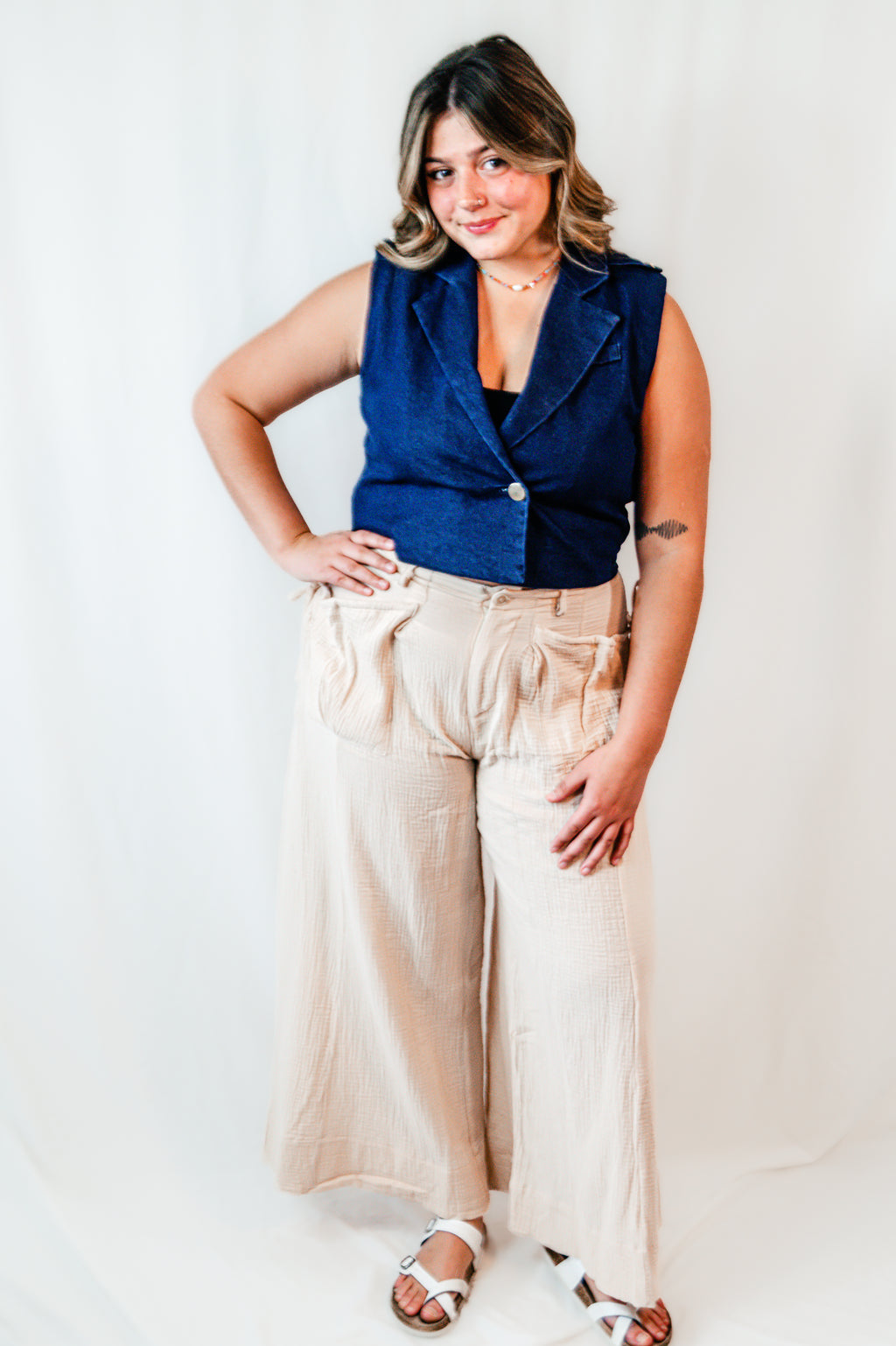 Wild Meadow Patch Pocket Wide Leg Pants
